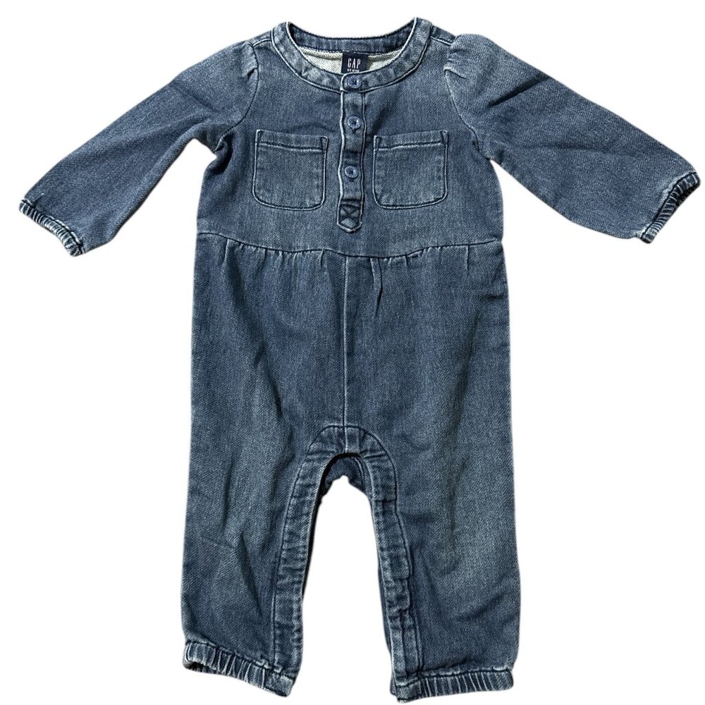 Baby Girl  3-6 Month Blue Jean Outfit